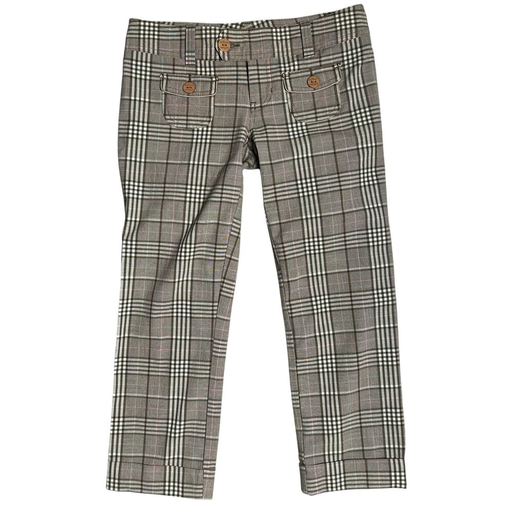 Vintage Y2K Hollister Plaid Capris Size 1